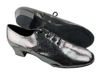 dansschoenen grijs slangenmotief  